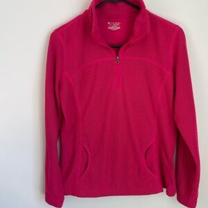 Women’s small 1/4 zip pink athletic top